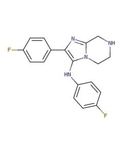 Astatech N,2-BIS(4-FLUOROPHENYL)-5,6,7,8-TETRAHYDROIMIDAZO[1,2-A]PYRAZIN-3-AMINE, 95.00% Purity, 0.25G